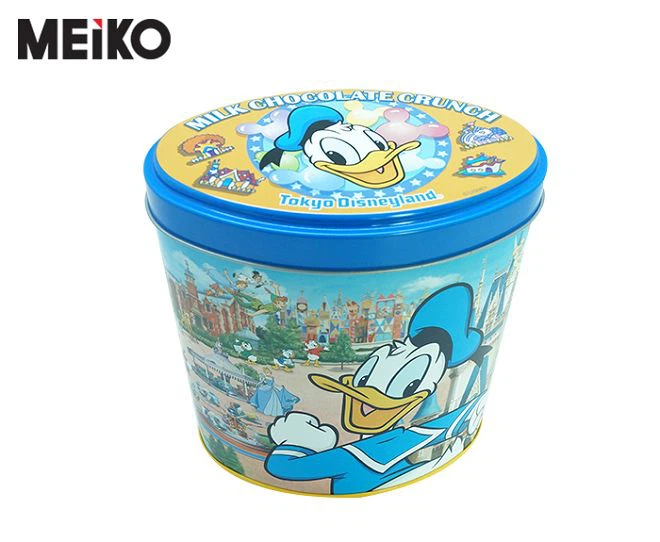 Boîtes en étain en métal à vin ovale en relief