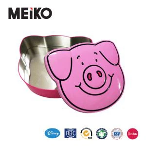 Boîte de bidon de forme irrégulière de porc