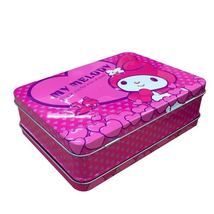 Hello Kitty Embossed Toy Tin With Handle