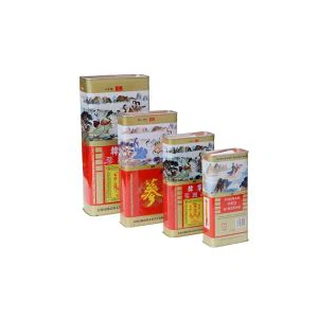600g vernis brillant Rectangle mince boite Metal